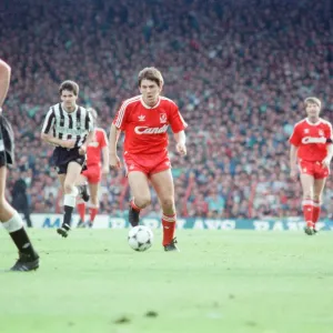Liverpool 1-2 Newcastle United, Division One league match at Anfield