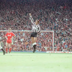 Liverpool 1-2 Newcastle United, Division One league match at Anfield