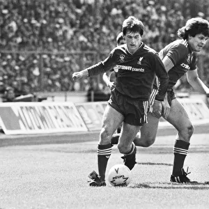 Liverpool 3-1 Everton, FA Cup Final, Wembley Stadium, London, Saturday. Match Action: Kenny Dalglish on the ball. 10th May 1986