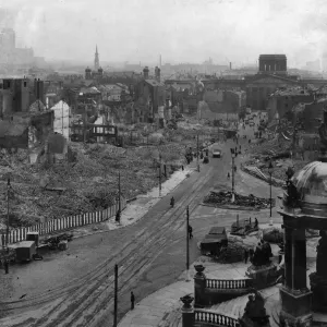 Liverpool, aftermath of seven nights blitz by hundreds of Nazi bombers, May 1941 Liverpool, aftermath of seven nights blitz by hundreds of Nazi bombers, May 1941