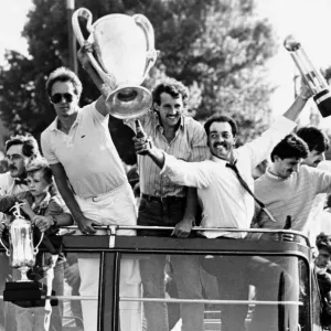 Liverpool Celebrate Treble Win Print Liverpool Celebrate Treble Win Print