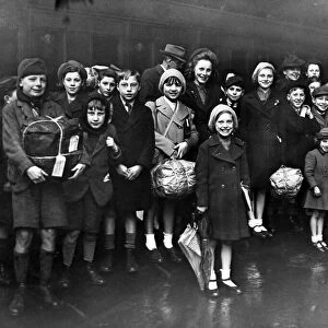 Liverpool children, evacuated from the district to Cardiganshire