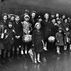 Les enfants de Liverpool, évacués du district en Cardiganshire.