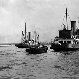 Liverpool fire brigade ship "Salvor". 27th August 1931