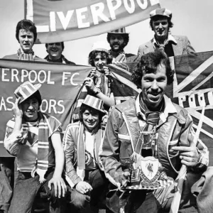 Liverpool Fans Prepare for 1977 European Cup Final Print