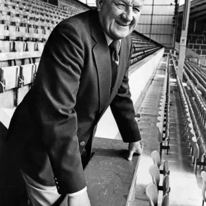 Liverpool football manager Bob Paisley poses at Anfield. 12th February 1982 Liverpool football manager Bob Paisley poses at Anfield. 12th February 1982