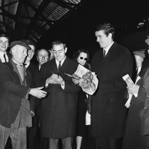 Liverpool football team depart Lime Street railway station for London where they will