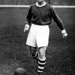 Liverpool footballer Bob Paisley during a training session. 26th April 1950 Liverpool footballer Bob Paisley during a training session. 26th April 1950