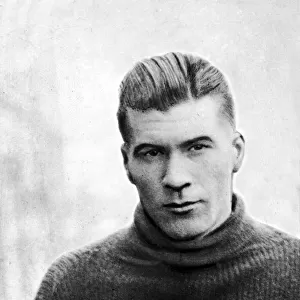 Liverpool footballer Elisha Scott, who played as goalkeeper. Circa 1922