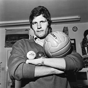 Liverpool footballer John Toshack who has opened a sports store with fellow Liverpool