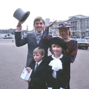Liverpool Footballer Kenny Dalglish with his wife Marina son Paul Liverpool Footballer Kenny Dalglish with his wife Marina son Paul