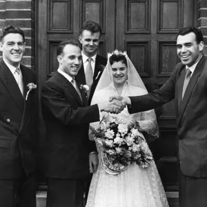 Ronnie Moran and Joyce's Wedding Day Print, March 1957