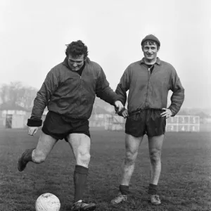 Liverpool Goalkeeper Tommy Lawrence Practices Penalty Kicks Print