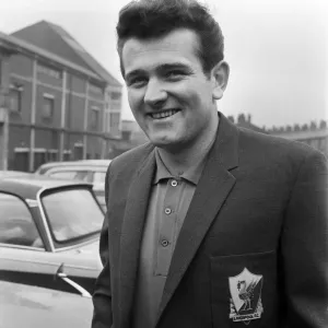 Liverpool Goalkeeper Tommy Lawrence in Suit Print, 1964
