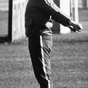Liverpool manager Bob Paisley breathing in the fresh air during a training session Liverpool manager Bob Paisley breathing in the fresh air during a training session