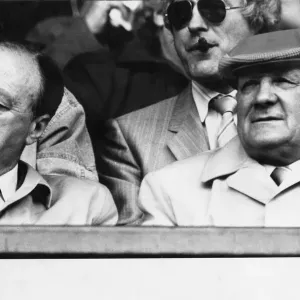 Liverpool manager Bob Paisley and chairman John Smith watching a match at Anfield Liverpool manager Bob Paisley and chairman John Smith watching a match at Anfield