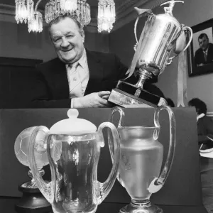 Bob Paisley at Webb Corbett Print, 21st October 1983 Bob Paisley at Webb Corbett Print, 21st October 1983