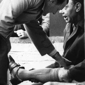 Liverpool manager Bob Paisley talking with assistant Joe Fagan. 10th April 1978 Liverpool manager Bob Paisley talking with assistant Joe Fagan. 10th April 1978