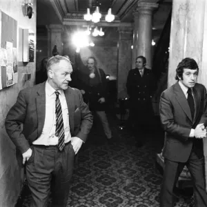 Bill Shankly and Liverpool Players at FA Hearing Print 1972 Bill Shankly and Liverpool Players at FA Hearing Print 1972