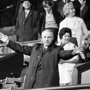 Bill Shankly Acknowledges the Kop, 1971 Print