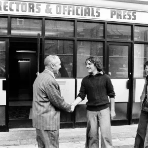 Bill Shankly Greets Young Fans Print, 12th July 1974