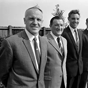Liverpool manager Bill Shankly (left) and his new team of backroom staff (left to right)