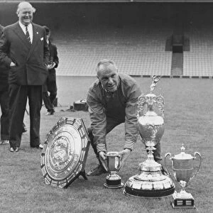 Liverpool manager Bill Shankly looking for the missing cup, the FA Cup August 1966