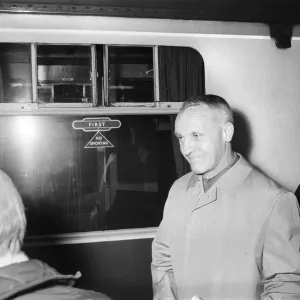 Liverpool manager Bill Shankly pictured at Euston Station after arriving in the capital Liverpool manager Bill Shankly pictured at Euston Station after arriving in the capital