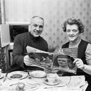 Liverpool Manager Bill Shankly at Home Print 1970