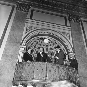Liverpool manager Bill Shankly pictured on the Liverpool team return to the city Liverpool manager Bill Shankly pictured on the Liverpool team return to the city