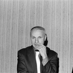 Former Liverpool manager Bill Shankly pictured at a radio station in Liverpool Former Liverpool manager Bill Shankly pictured at a radio station in Liverpool