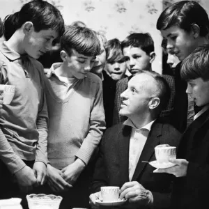 Bill Shankly Watches Street Football from Eldon Grove Print Bill Shankly Watches Street Football from Eldon Grove Print