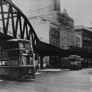 Liverpool overhead railway, 30th December 1956 Liverpool overhead railway, 30th December 1956
