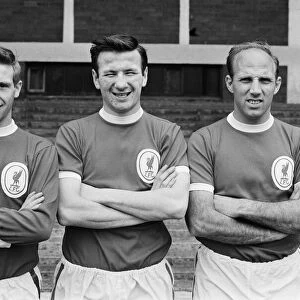 Liverpool players left to right: Bobby Graham, Tommy Smith