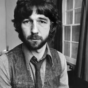 Liverpool playwright Willy Russell pictured during an interview. March 1981 Liverpool playwright Willy Russell pictured during an interview. March 1981
