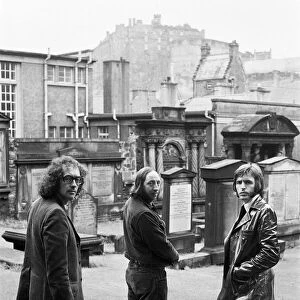 Liverpool pop group The Scaffold pictured in Edinburgh. From top: John Gorman
