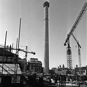 Liverpool Tower topping out. 15th March 1967