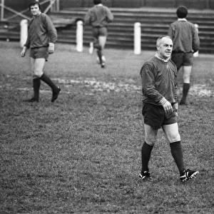 Liverpool training session at Hendon FC football ground. Manager Bill Shankly