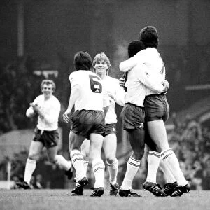Liverpool v. Tottenham Hotspur. March 1984 MF14-19-052 The final score was a three
