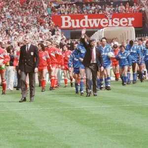 Liverpool verses Wimbledon FA Cup final at Wembley Stadium