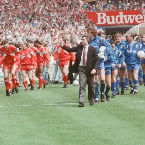 Liverpool verses Wimbledon FA Cup final at Wembley Stadium