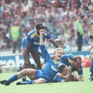 Liverpool verses Wimbledon. FA Cup final at Wembley Stadium Liverpool verses Wimbledon. FA Cup final at Wembley Stadium
