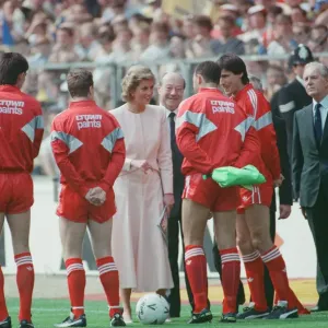 Liverpool verses Wimbledon. FA Cup final at Wembley Stadium Liverpool verses Wimbledon. FA Cup final at Wembley Stadium
