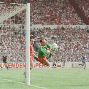Liverpool verses Wimbledon. FA Cup final at Wembley Stadium Liverpool verses Wimbledon. FA Cup final at Wembley Stadium