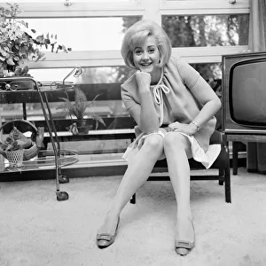 Liz Fraser, English actress, pictured at home, April 1967