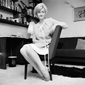 Liz Fraser, English actress, pictured at home, April 1967