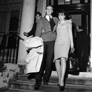 Liza Minnelli and Peter Allen Airport Departure Print 1964 Liza Minnelli and Peter Allen Airport Departure Print 1964