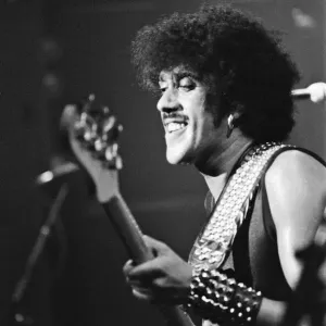 Thin Lizzy, Rock Group, perform at The Apollo, Coventry, Warwickshire in December 1981