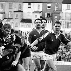 Llanelli rugby player David Fox. 27th March 1988
