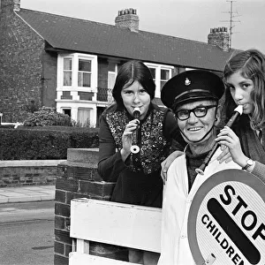 Lollipop Man Retires, Teesside, 1974